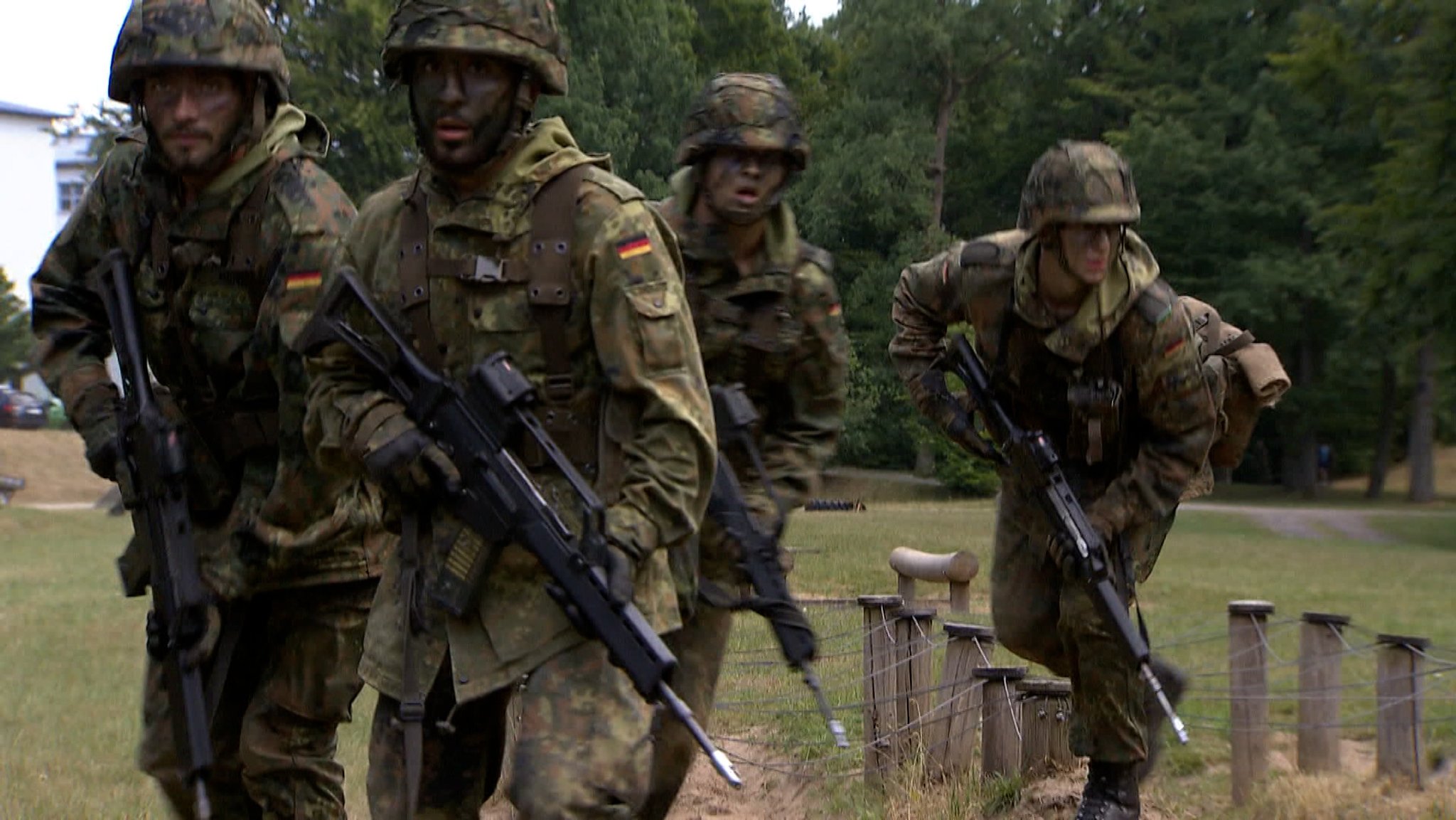 Soldaten der Bundeswehr beim Training.