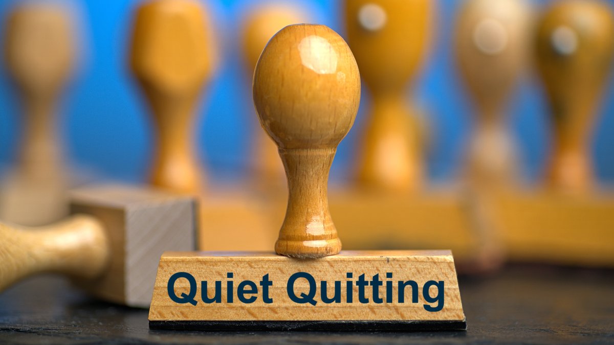 Stempel mit der Aufschrift "Quiet Quitting"
