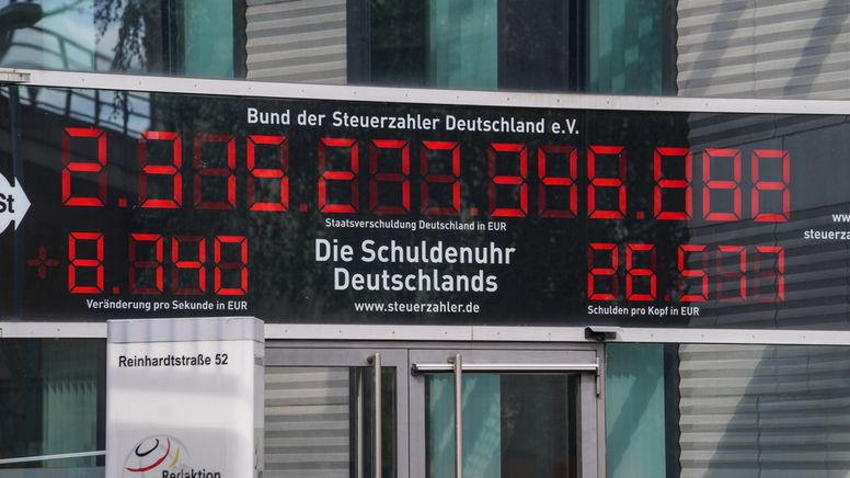 Schuldenuhr in Berlin | Bild:BR
