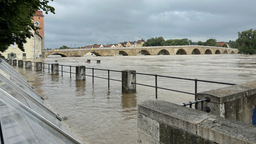 Hochwasser-Lage in Regensburg | Bild:BR/Gudio Fromm