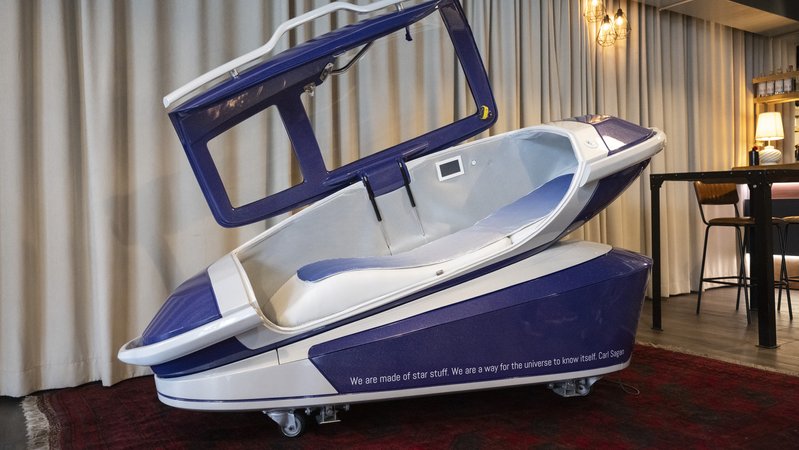 Die Sarco-Suizidkapsel | Bild: picture alliance/KEYSTONE | ENNIO LEANZA Die Sarco-Suizidkapsel