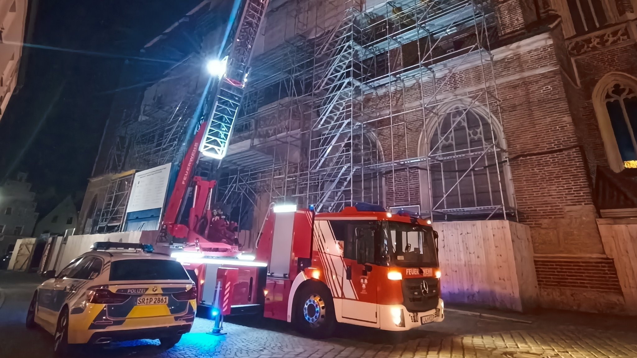 Einsatz von Feuerwehr und Polizei
