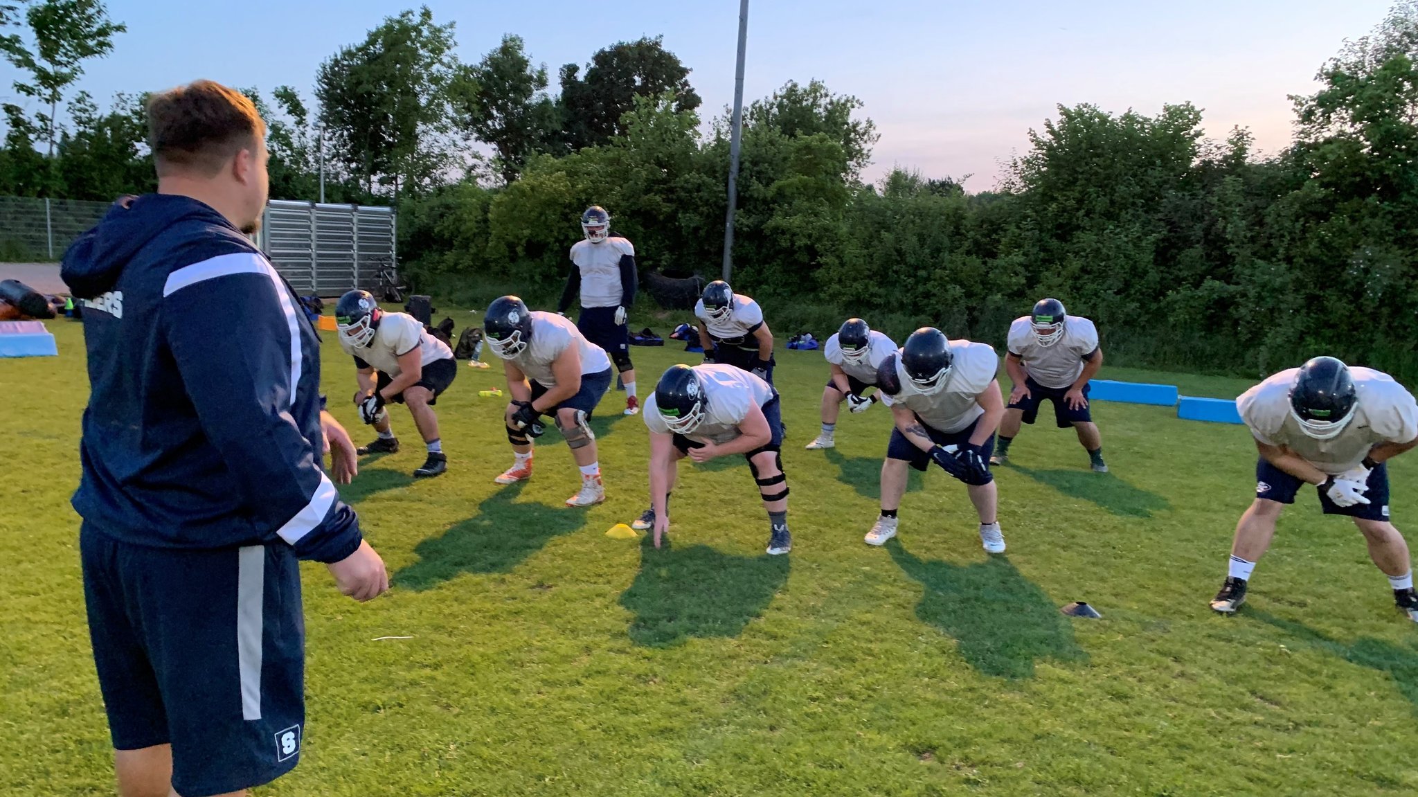 Die Straubing Spiders beim Training