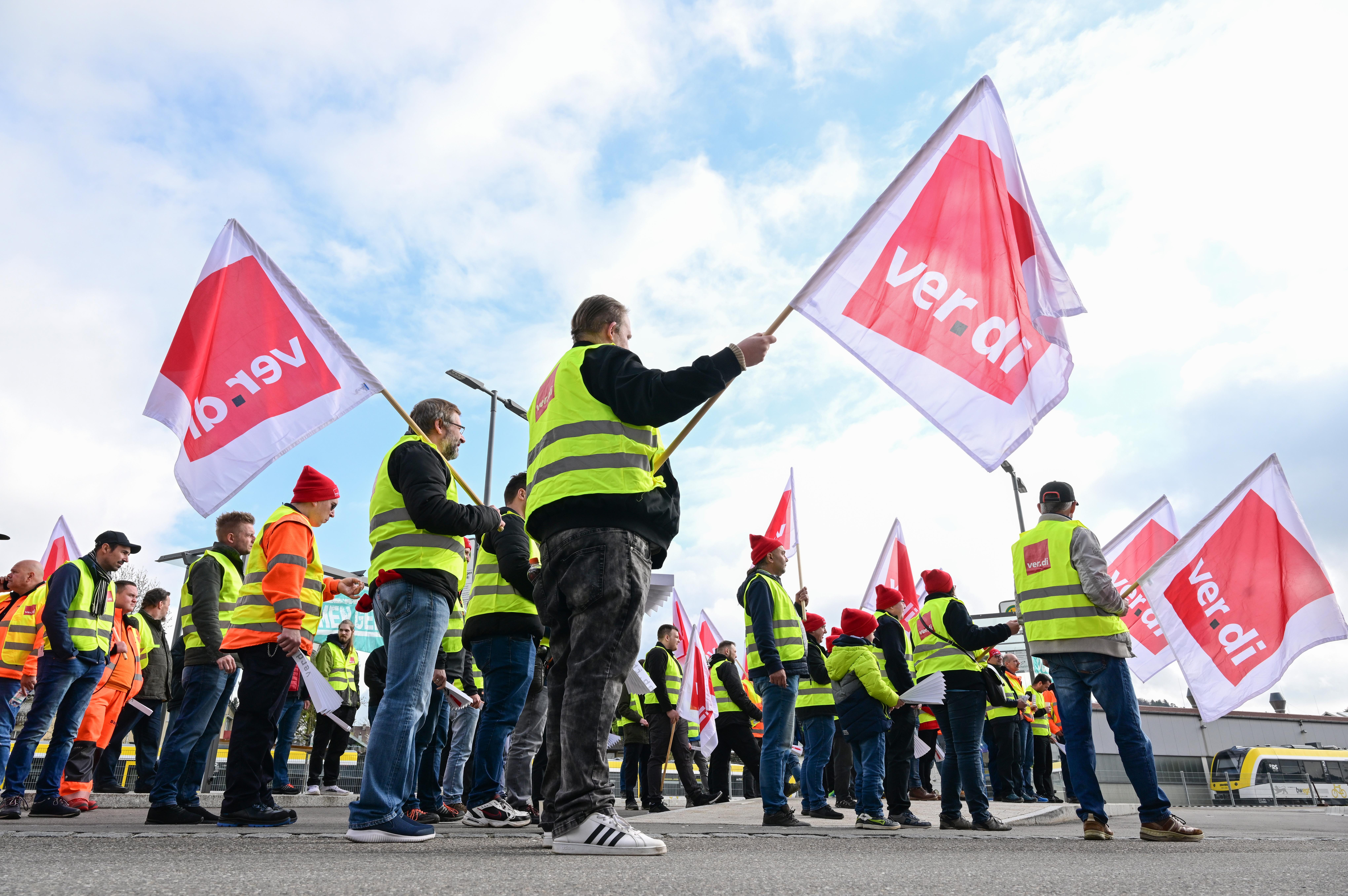 Warnstreik-Aktion von Verdi (Archiv)