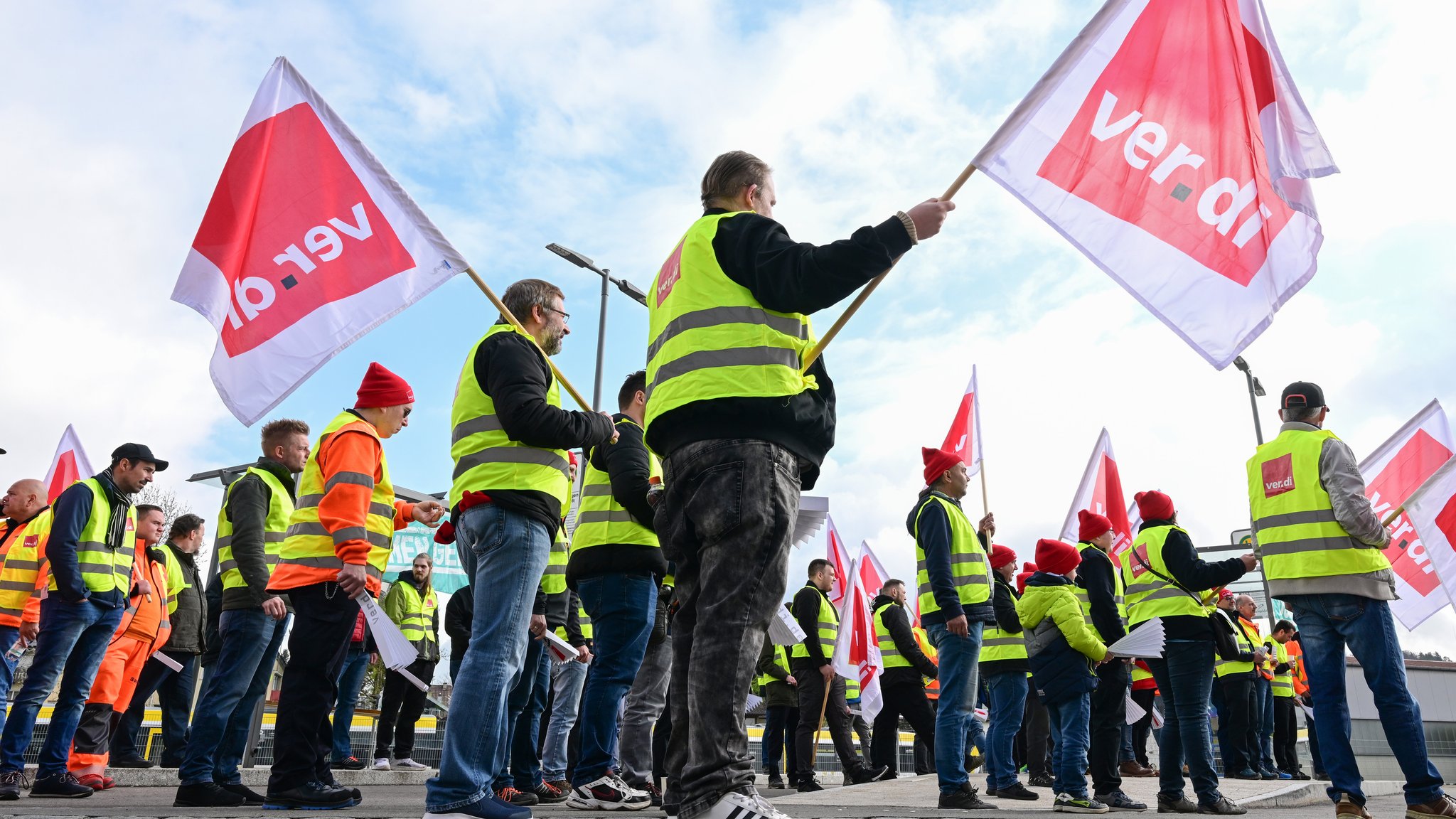 Warnstreik-Aktion von Verdi (Archiv)