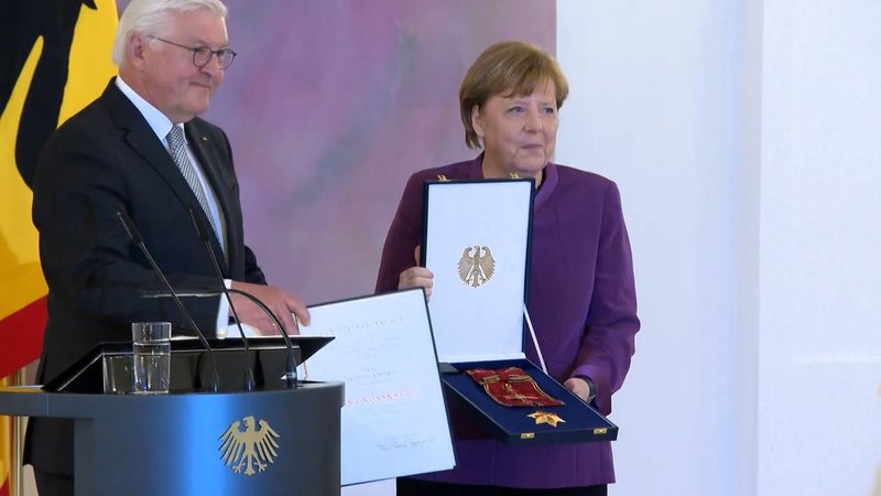 Mittel April erhielt Angela Merkel den höchsten deutschen Verdienstorden