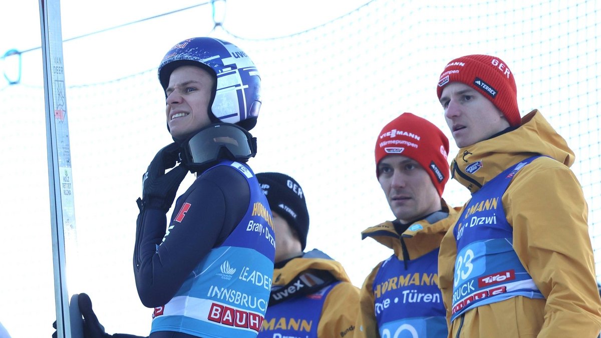 Andreas Wellinger (links) mit seinen Teamkollegen