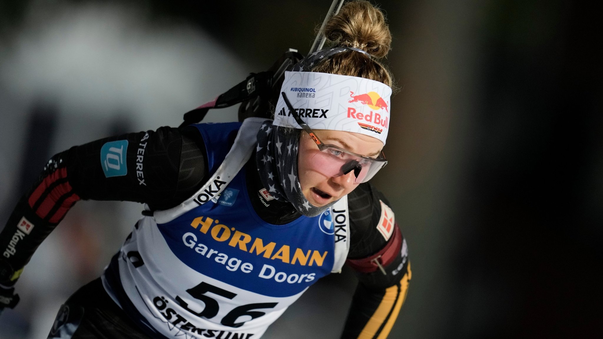 02.12.2025, Schweden, Östersund: Biathlon: Weltcup, Einzel 15 km, Frauen. Selina Grotian (Deutschland) ist auf der Strecke unterwegs. Foto: Björn Larsson Rosvall/TT News Agency via AP/dpa +++ dpa-Bildfunk +++