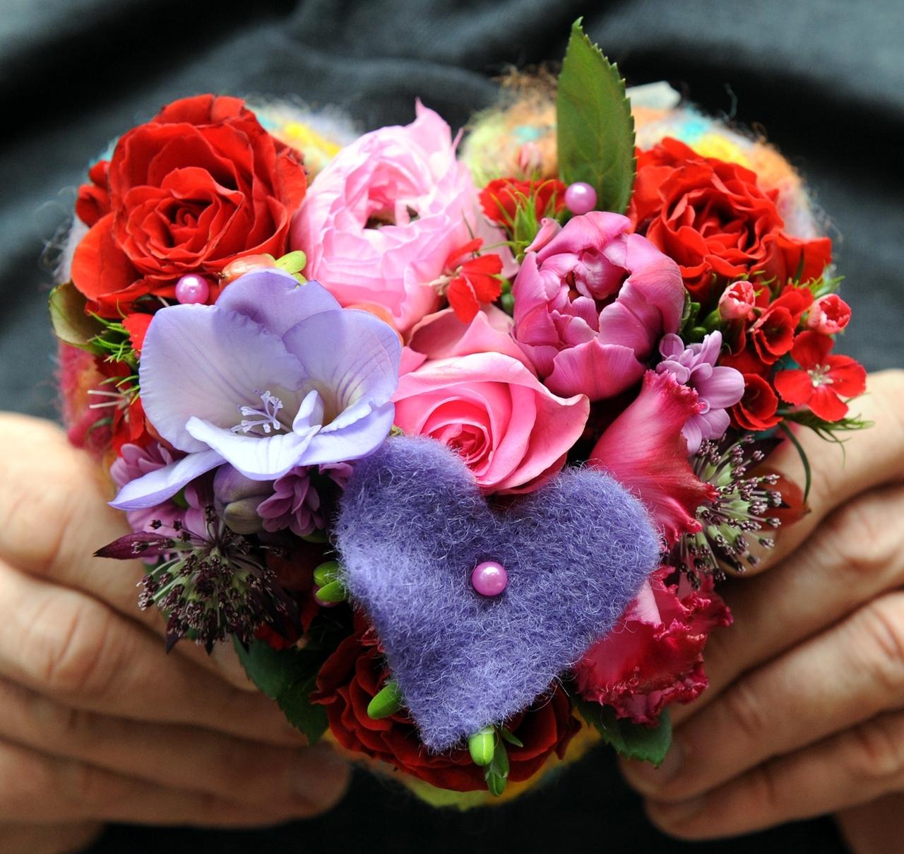 Valentinstag-Blumenstrauß