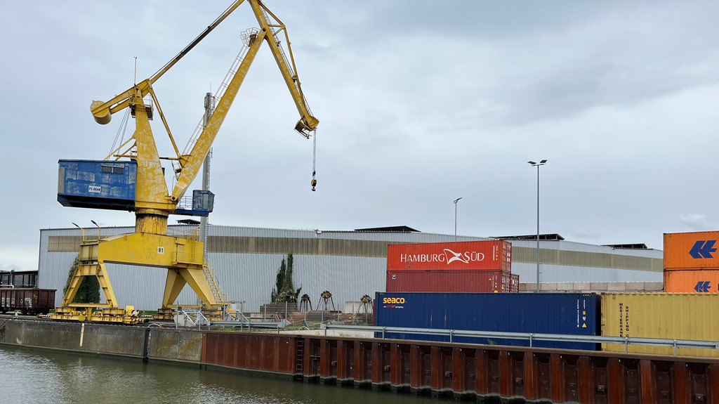 Der Nürnberger Hafen ist eines der wichtigsten Güterverkehrszentren in Süddeutschland