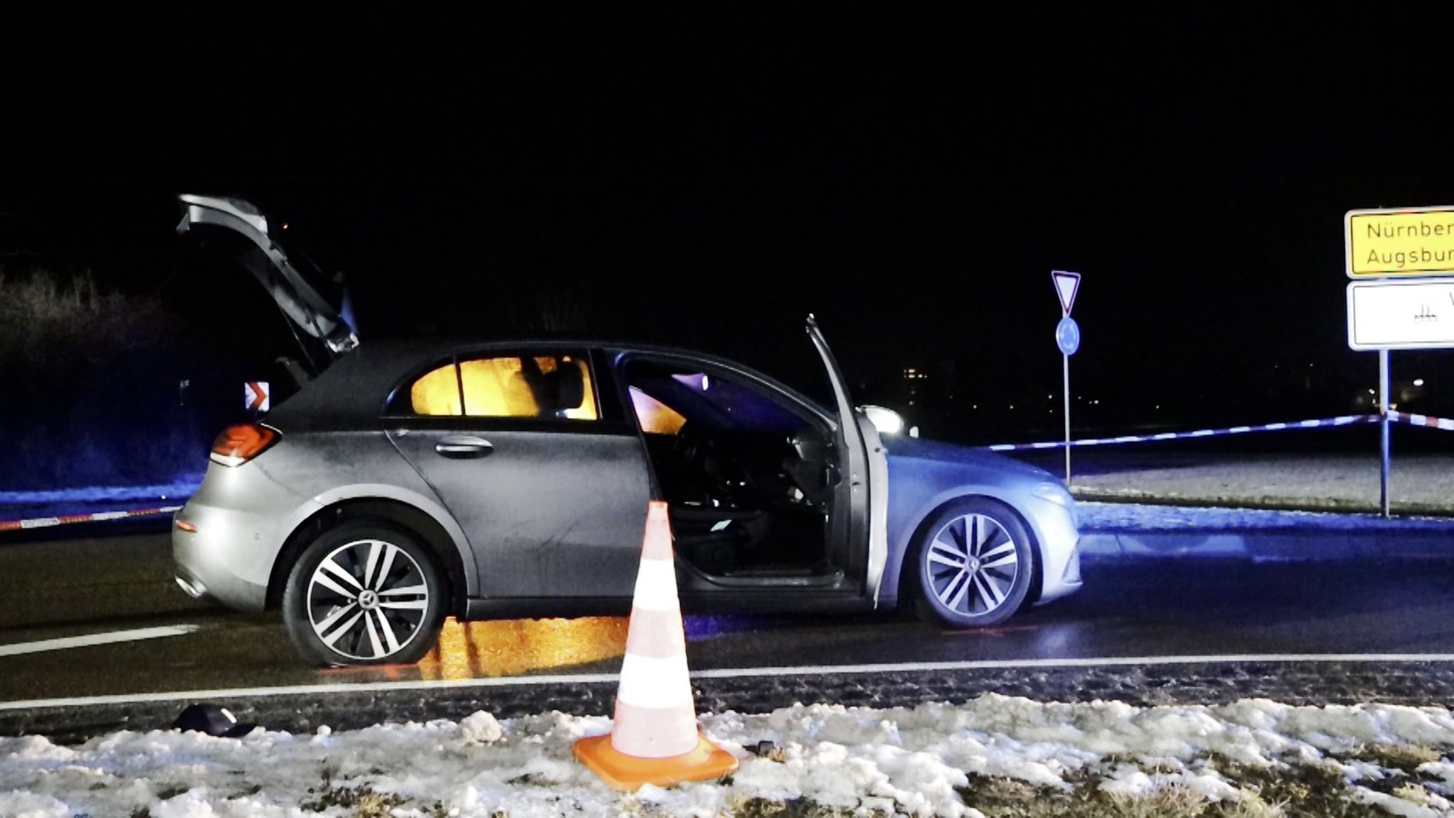 Schüsse bei Verfolgungsjagd in Mittelfranken