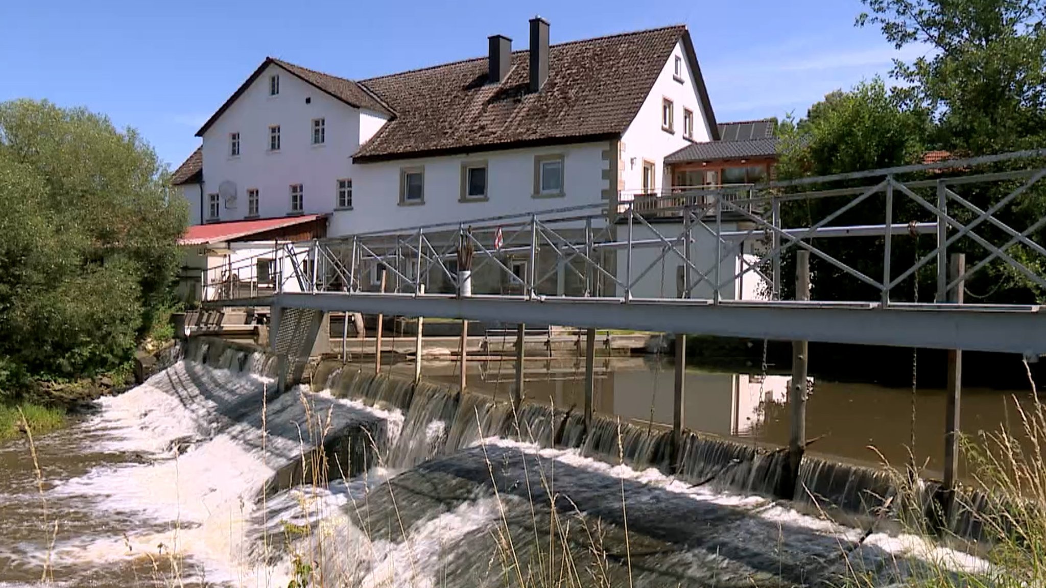 Wassermühle von außen.