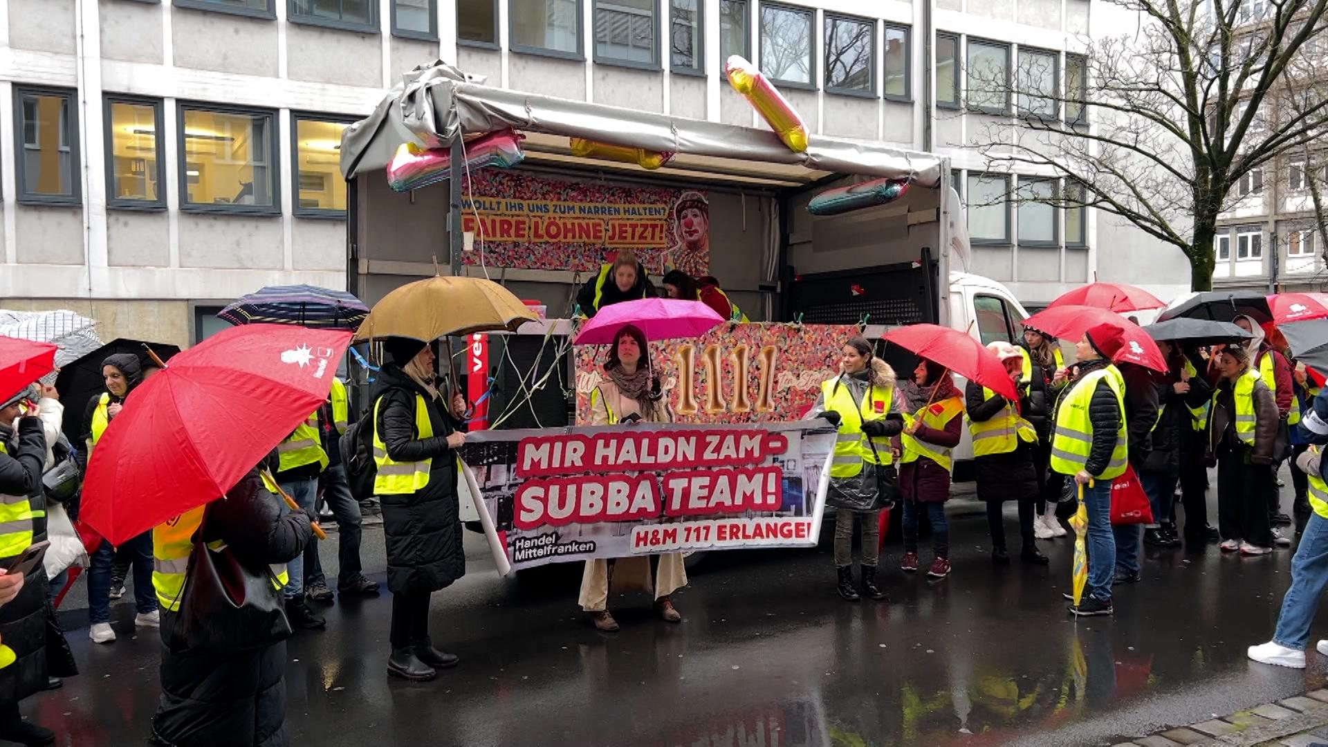 Demo im Dienstleistungsgewerbe
