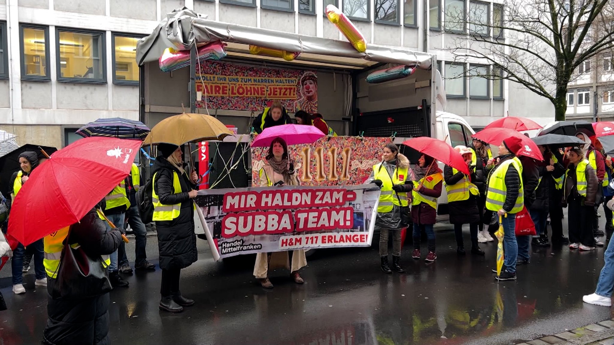 Demo im Dienstleistungsgewerbe