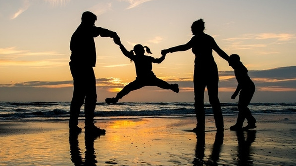 Familie am Strand