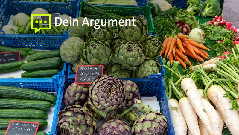 Gemüse auf einem Wochenmarkt (Archivbild) | Bild: picture alliance/Shotshop/elxeneize Gemüse auf einem Wochenmarkt (Archivbild)