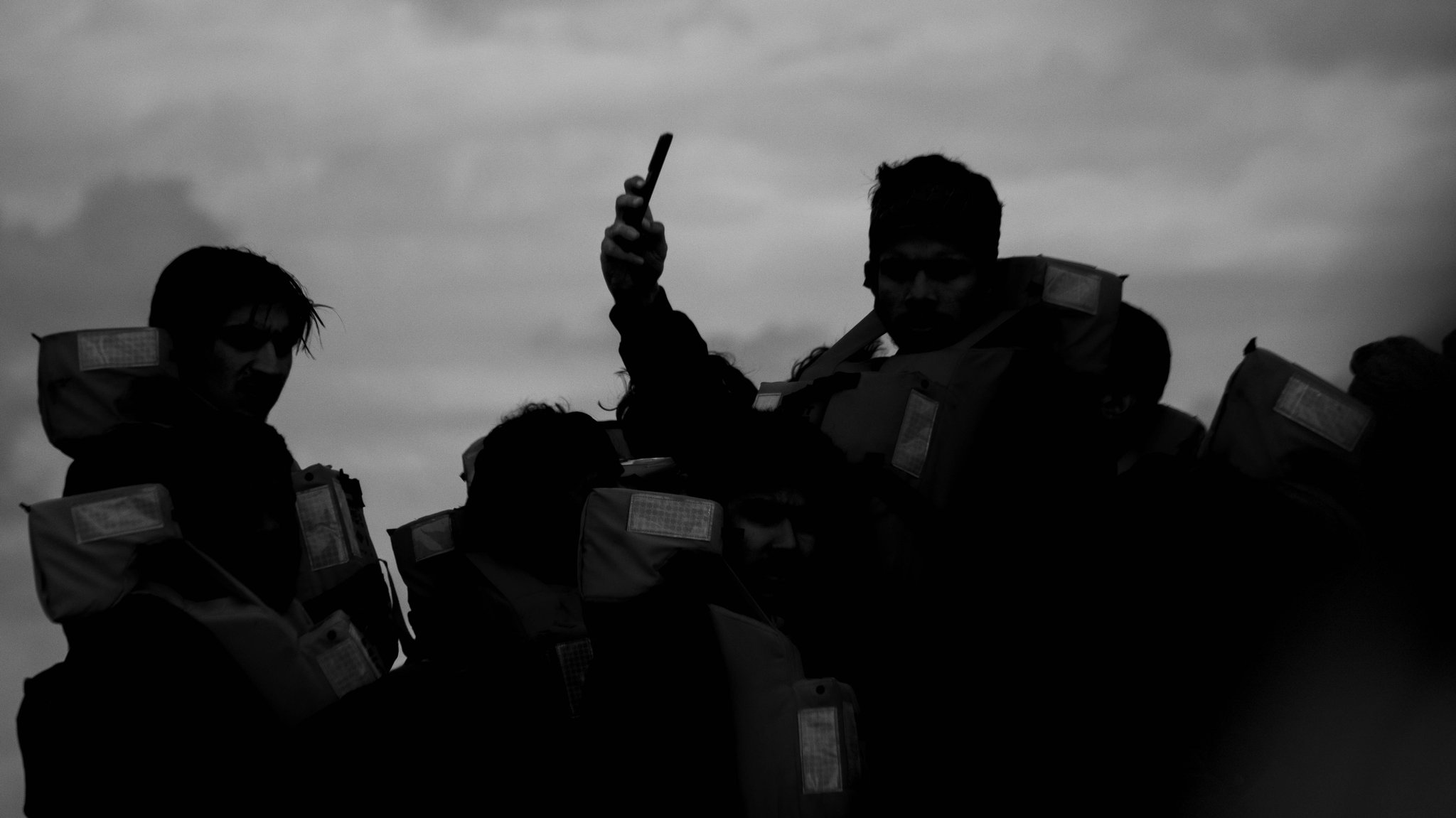 (Archivbild): Gerettete Migranten auf dem Mittelmeer. 