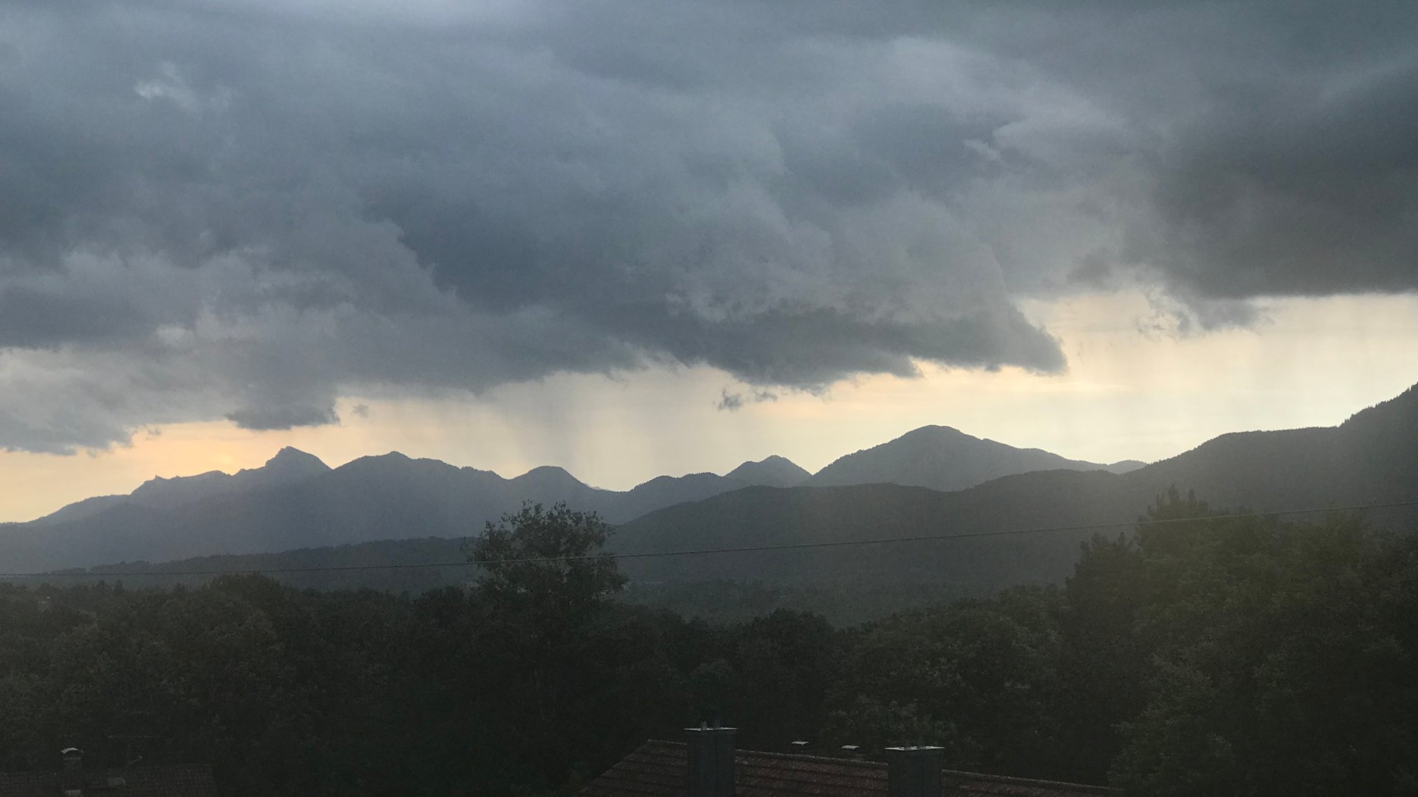 Gewitter über Murnau (Archivbild)