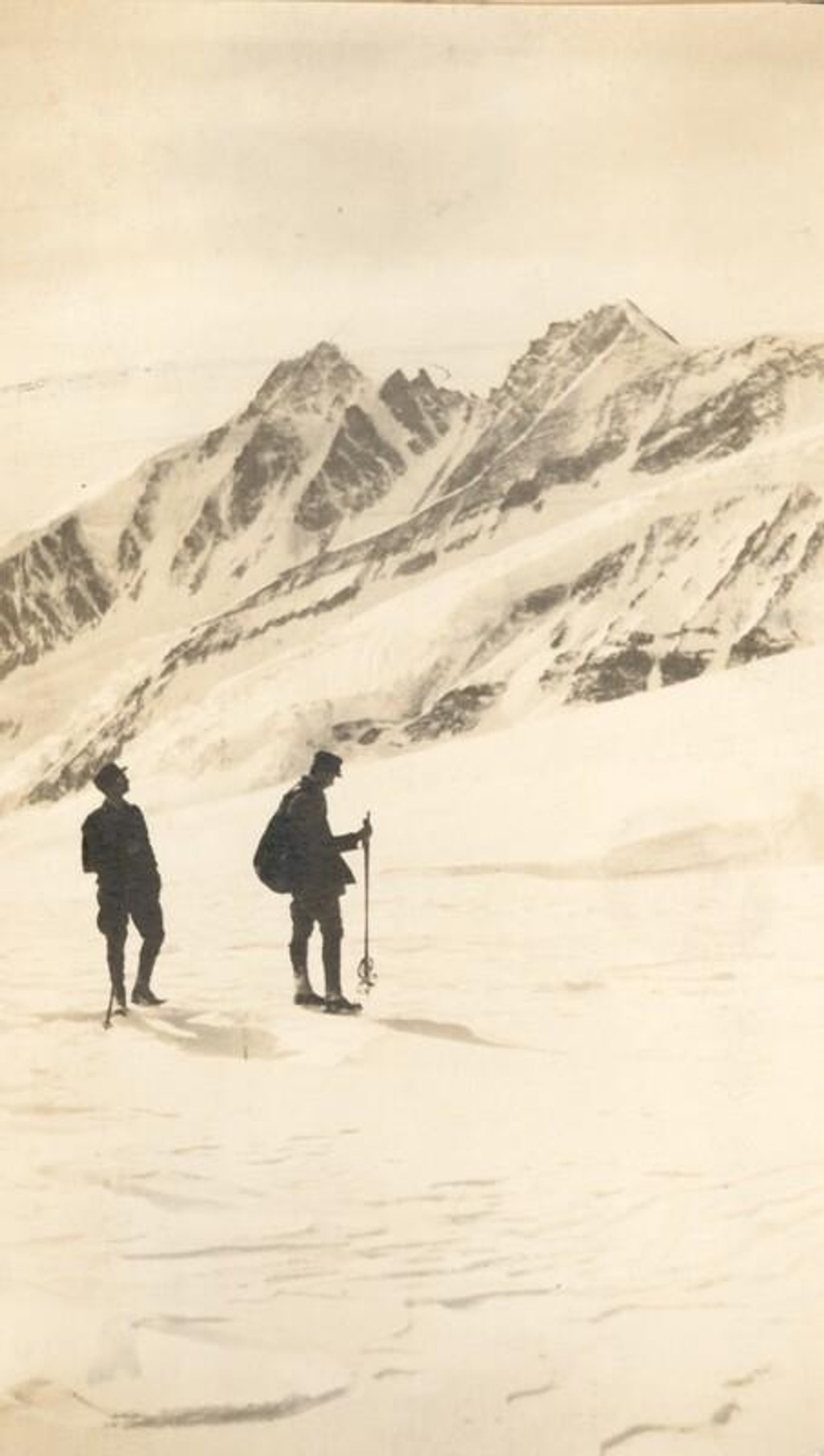 Der jüdische Alpinist Paul Preuss am Großglockner, um 1910.