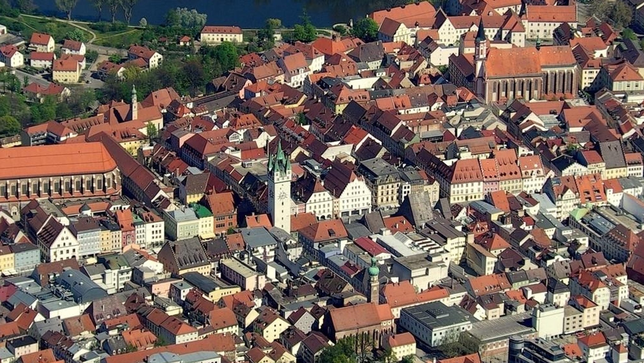 Luftaufnahme von Straubing