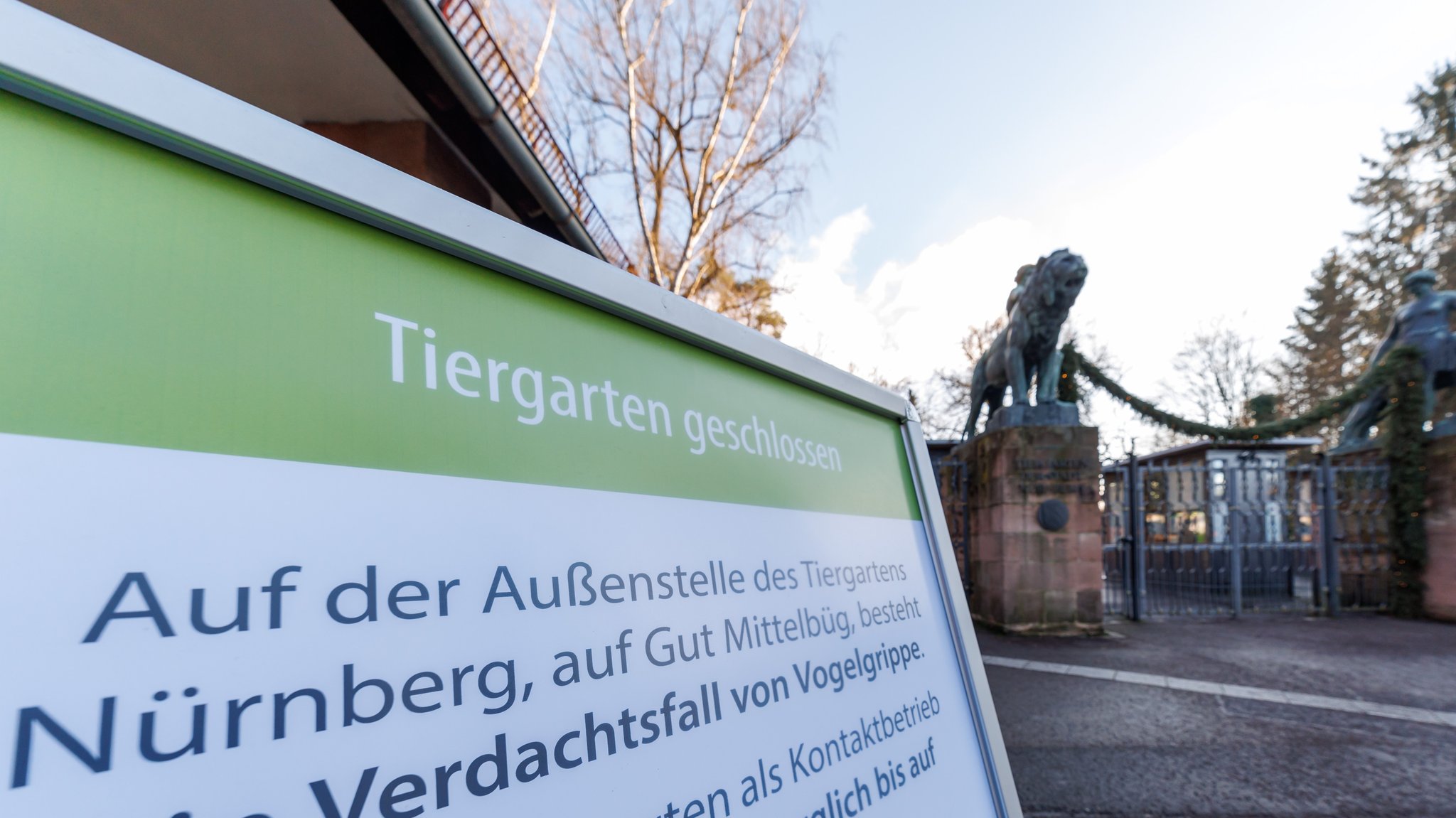 Schild am EIngangsbereich Nürnberger Tiergarten