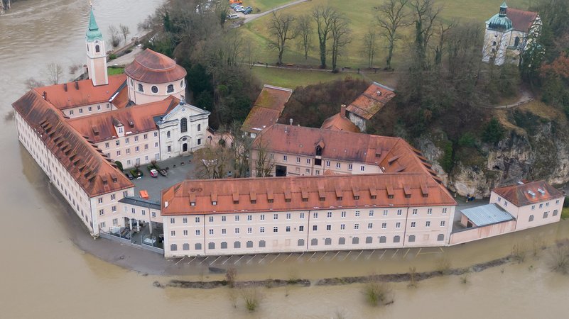 Das Kloster Weltenburg am Donnerstagmorgen