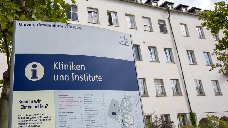 Universitätsklinikum Würzburg: Beschilderung Kliniken und Institute