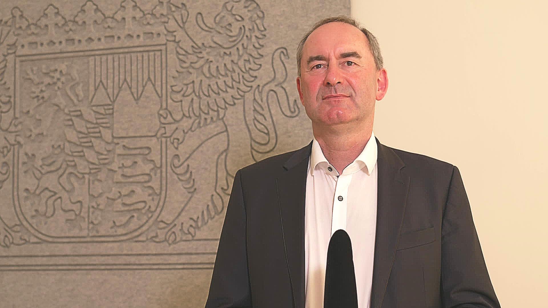 Hubert Aiwanger (FW) beim Interview