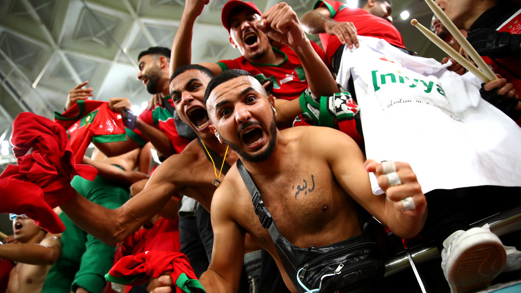 Marokko-Fans bei Fußball-WM