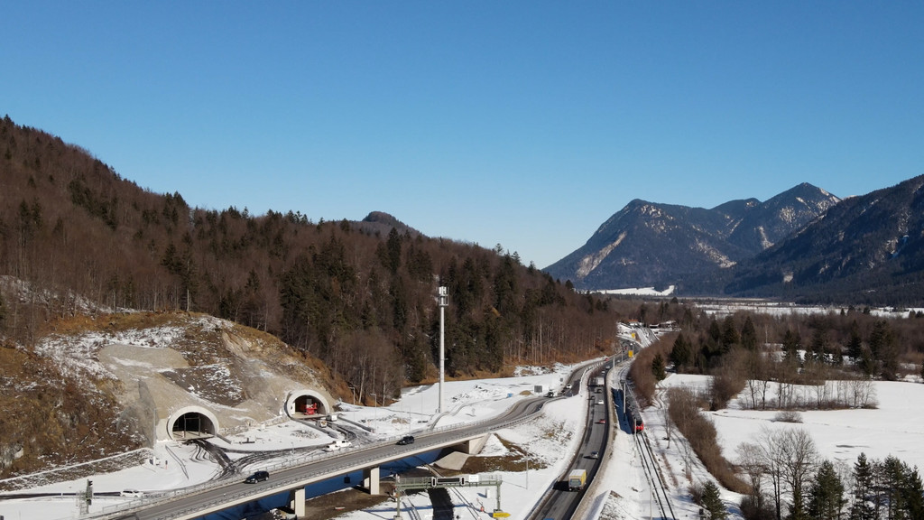 Tunnel bei Garmisch-Partenkirchen werden gegraben.