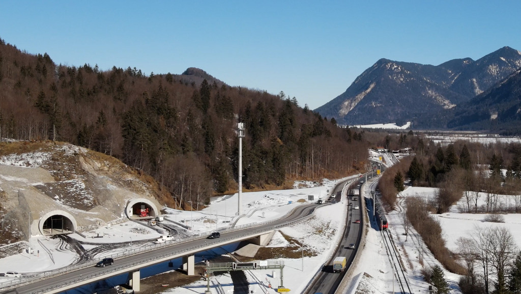 Tunnel bei Garmisch-Partenkirchen werden gegraben.