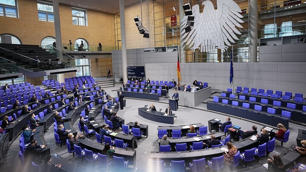 Deutscher Bundestag im Januar 2022 (Symbolbild).