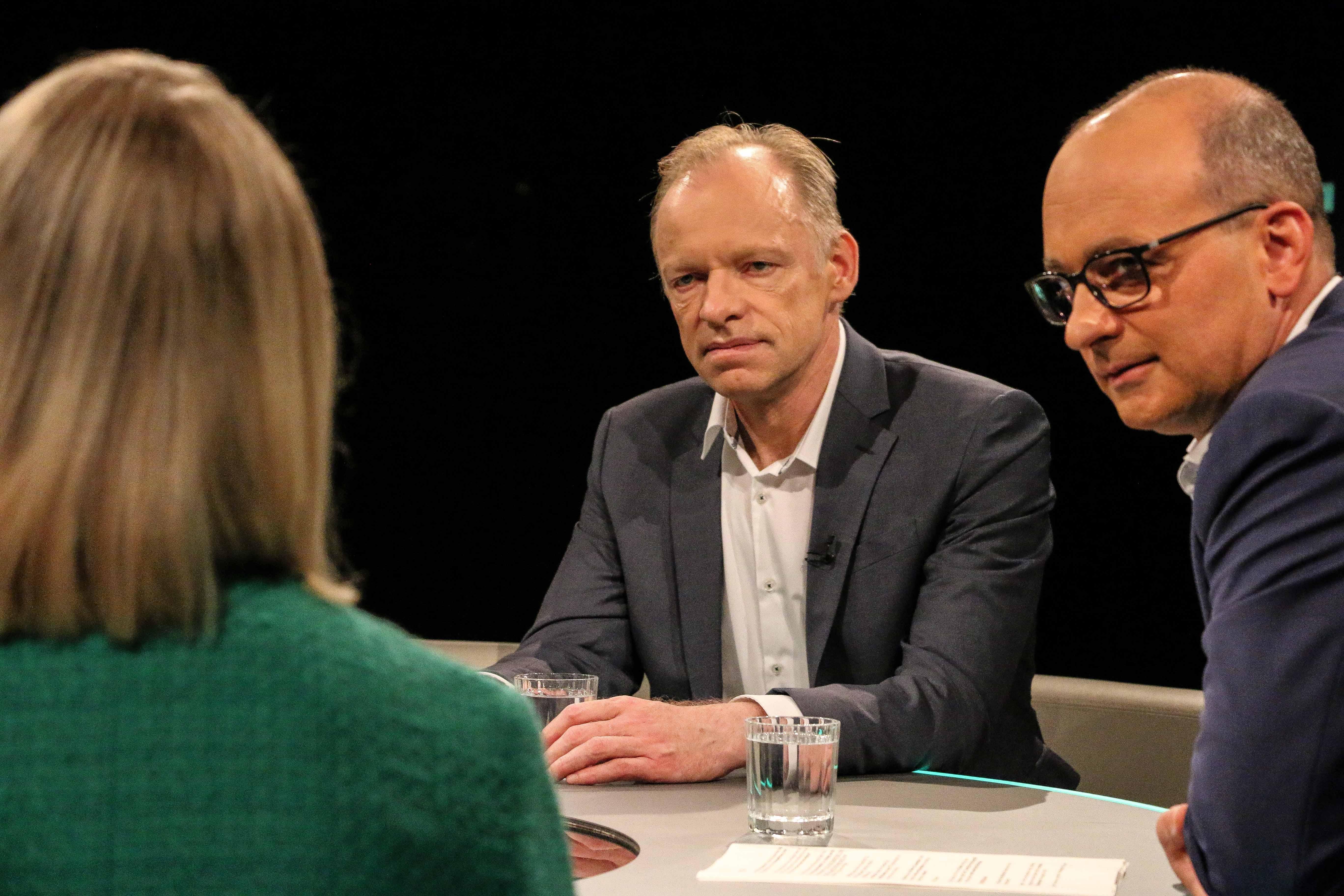 v.l.n.r Prof. Clemens Fuest, Präsident des ifo Instituts, Moderator Christian Nitsche