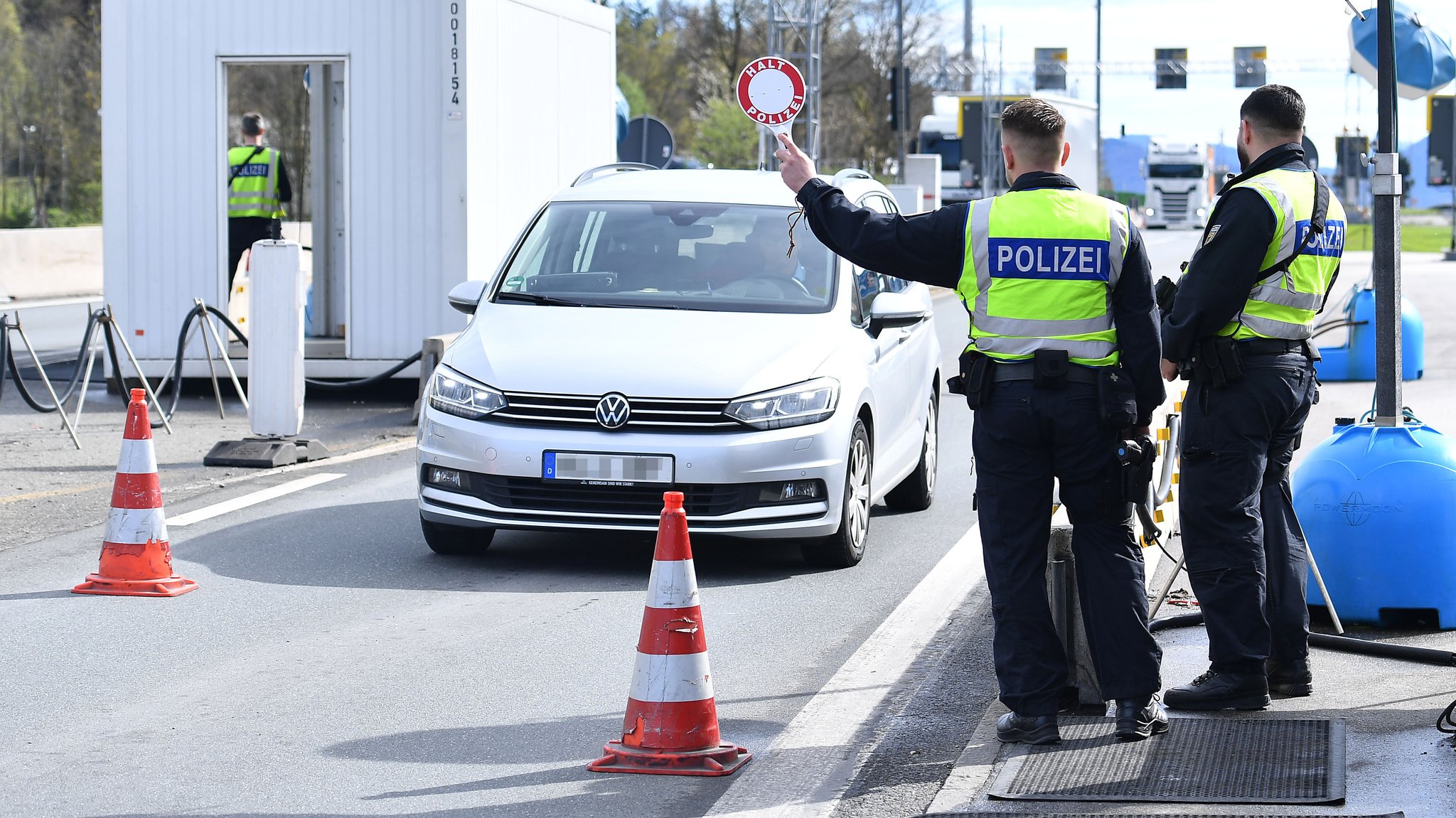 Grenzkontrollen an der deutsch-österreichischen Grenze im April 2024 (Symbolbild)