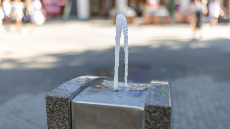 Ein Trinkwasserbrunnen in Nürnberg (Symbolbild) | Bild: picture alliance/dpa | Daniel Karmann Ein Trinkwasserbrunnen in Nürnberg (Symbolbild)
