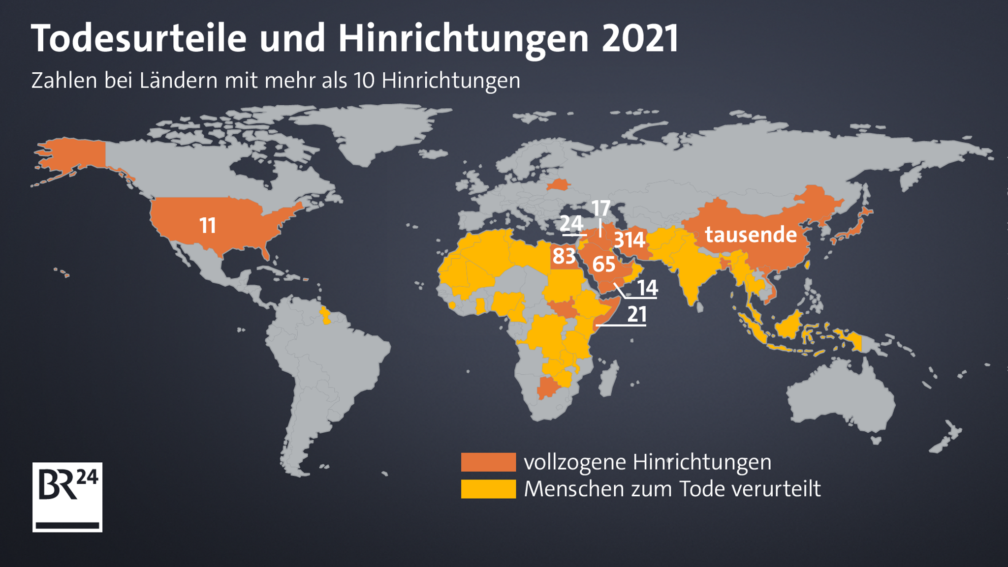 Todesurteile und Hinrichtungen 2021