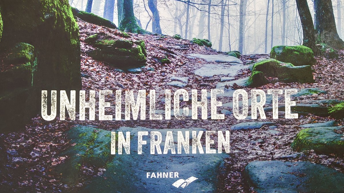 Auf dem Buchcover ist der Titel "Unheimliche Orte in Franken" zu sehen.