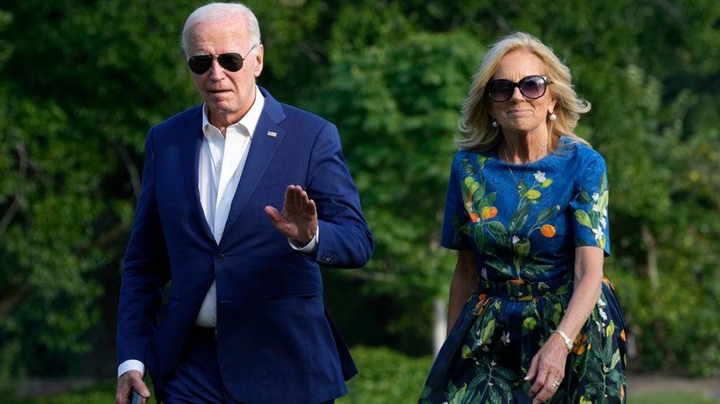 Joe und Jill Biden | Bild: dpa-Bildfunk/Susan Walsh Joe und Jill Biden