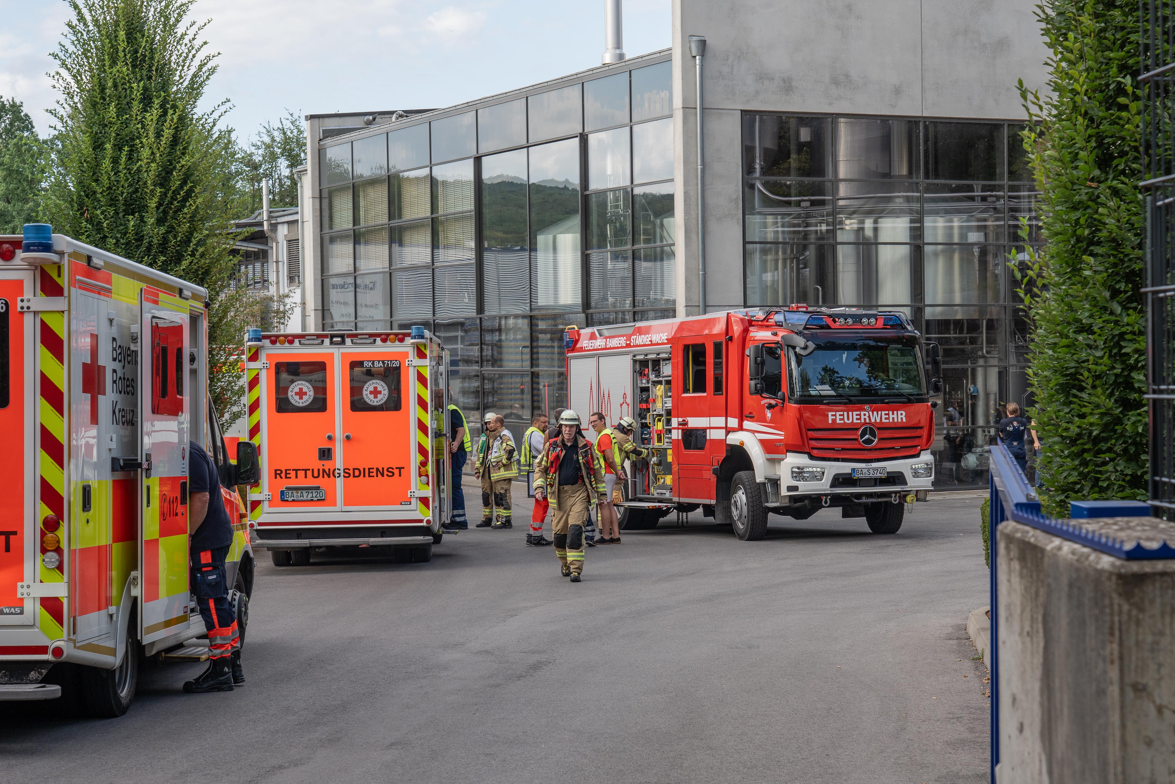 Elf Verletzte nach Gasaustritt in Bamberger Brauerei