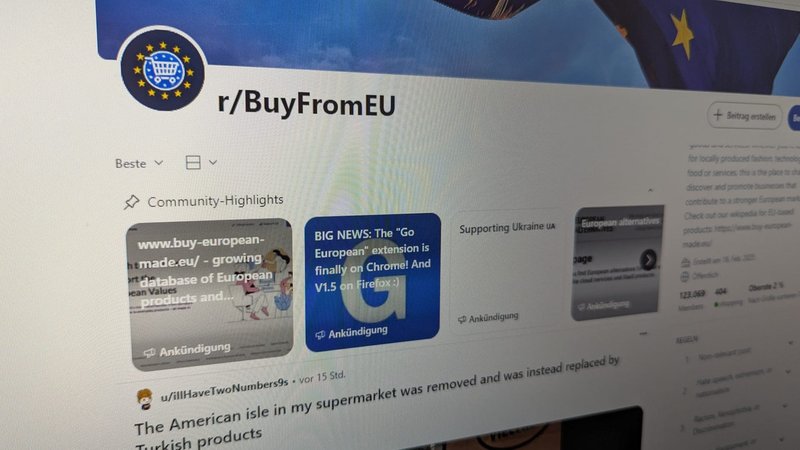 Auf Reddit firmiert sich Widerstand gegen die rabiate US-Außenpolitik: Nutzer tauschen sich über europäische Produktalternativen zu US-Marken aus | Bild: BR / Fritz Espenlaub Auf Reddit firmiert sich Widerstand gegen die rabiate US-Außenpolitik: Nutzer tauschen sich über europäische Produktalternativen zu US-Marken aus