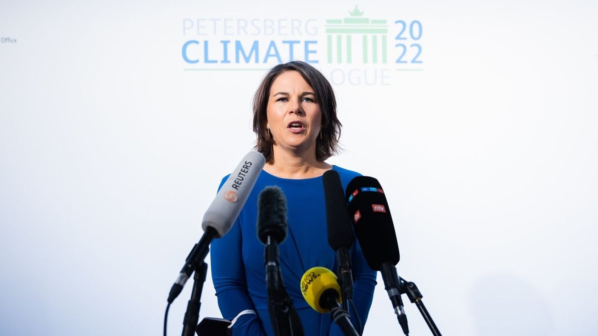 Außenministerin Annalena Baerbock hat zu mehr Anstrengung gegen den Klimawandel aufgerufen. 