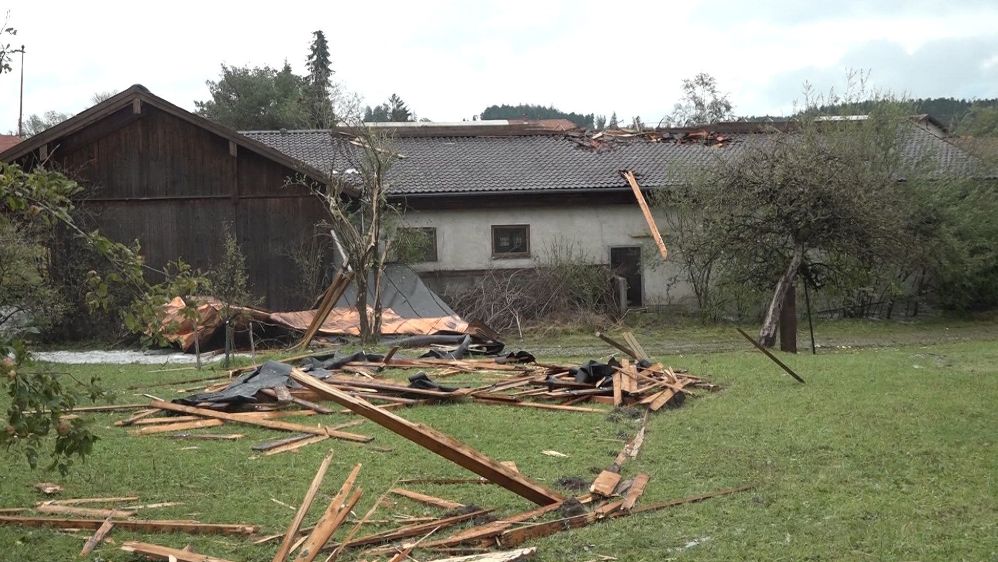 Heftiges Unwetter im Chiemgau