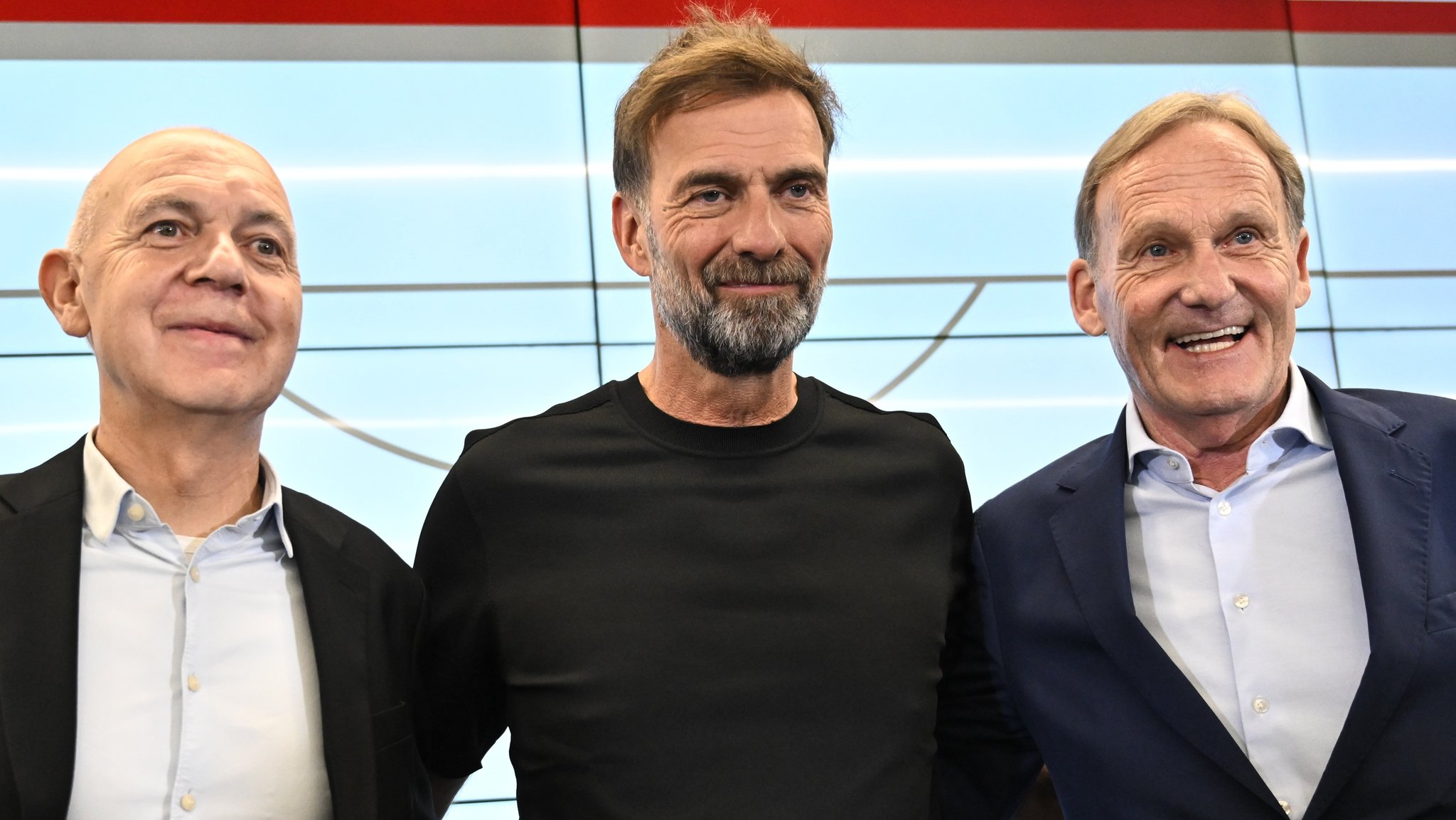 Bernd Neuendorf, Jürgen Klopp, Hans-Joachim Watzke | Bild: picture alliance/dpa | Florian Wiegand Bernd Neuendorf, Jürgen Klopp, Hans-Joachim Watzke