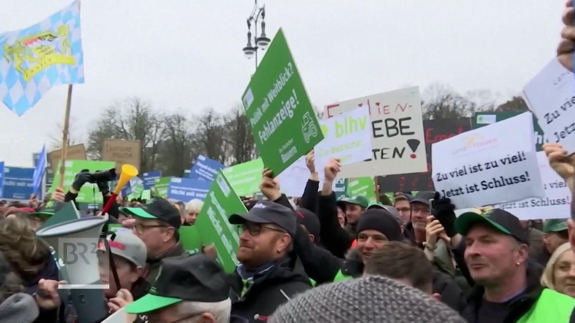 Bauern protestieren in Berlin