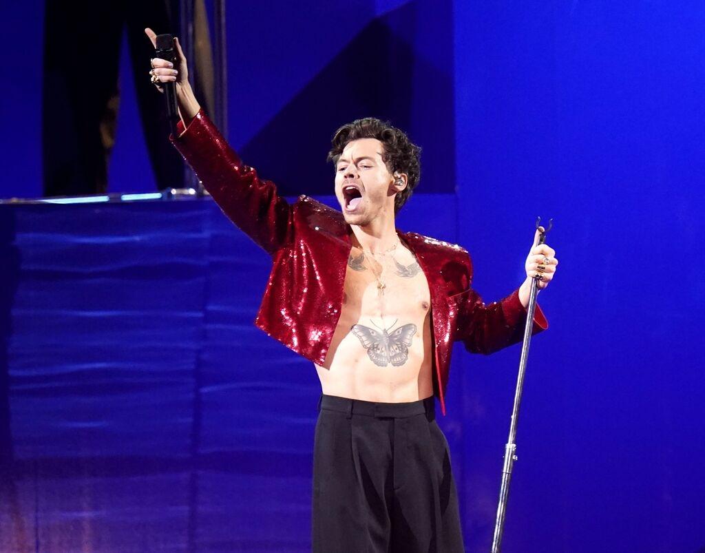 Harry Styles bei seinem Auftritt bei den Brit Awards 2023.