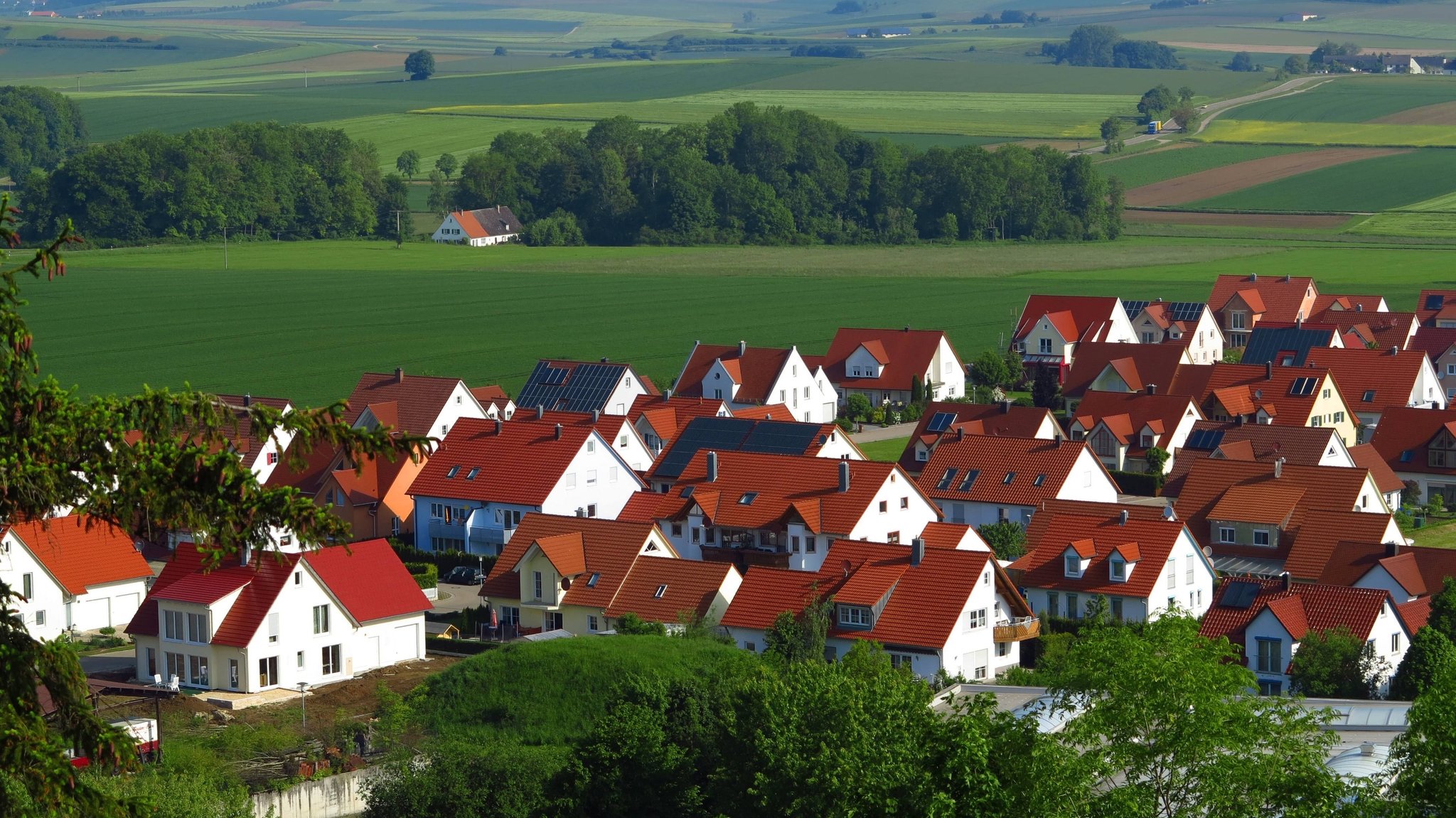 Neubausiedlung in Schwaben