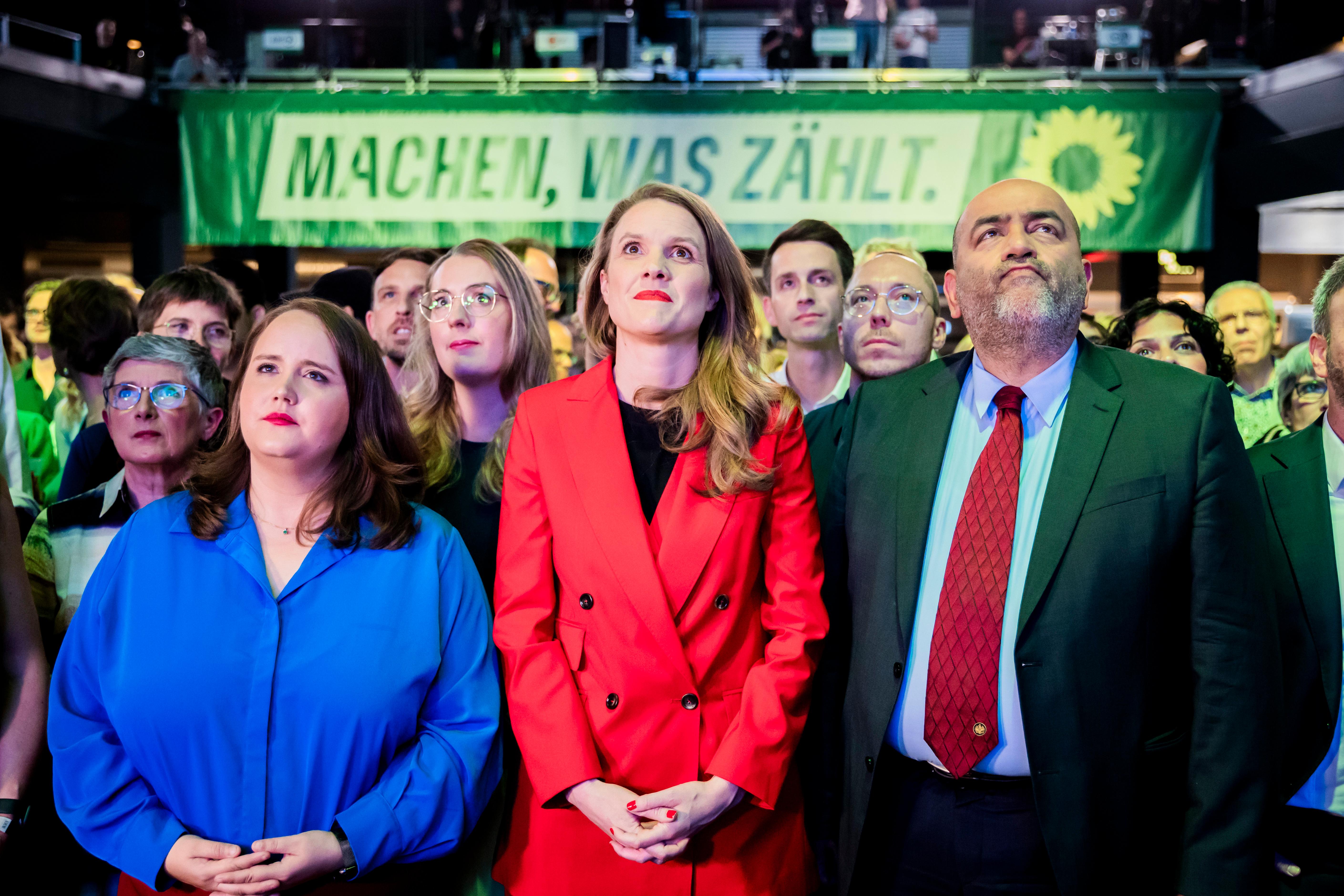 Grünen-Spitze auf Wahlparty