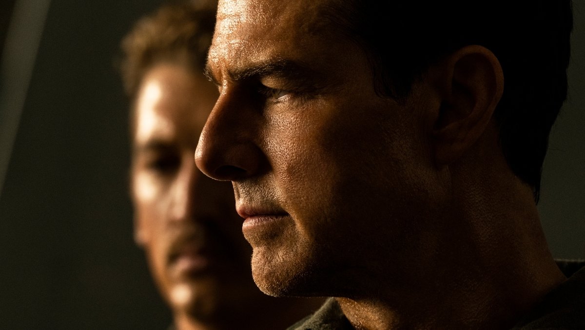 Tom Cruise als Kampfpilot in "Top Gun: Maverick" (Filmszene)