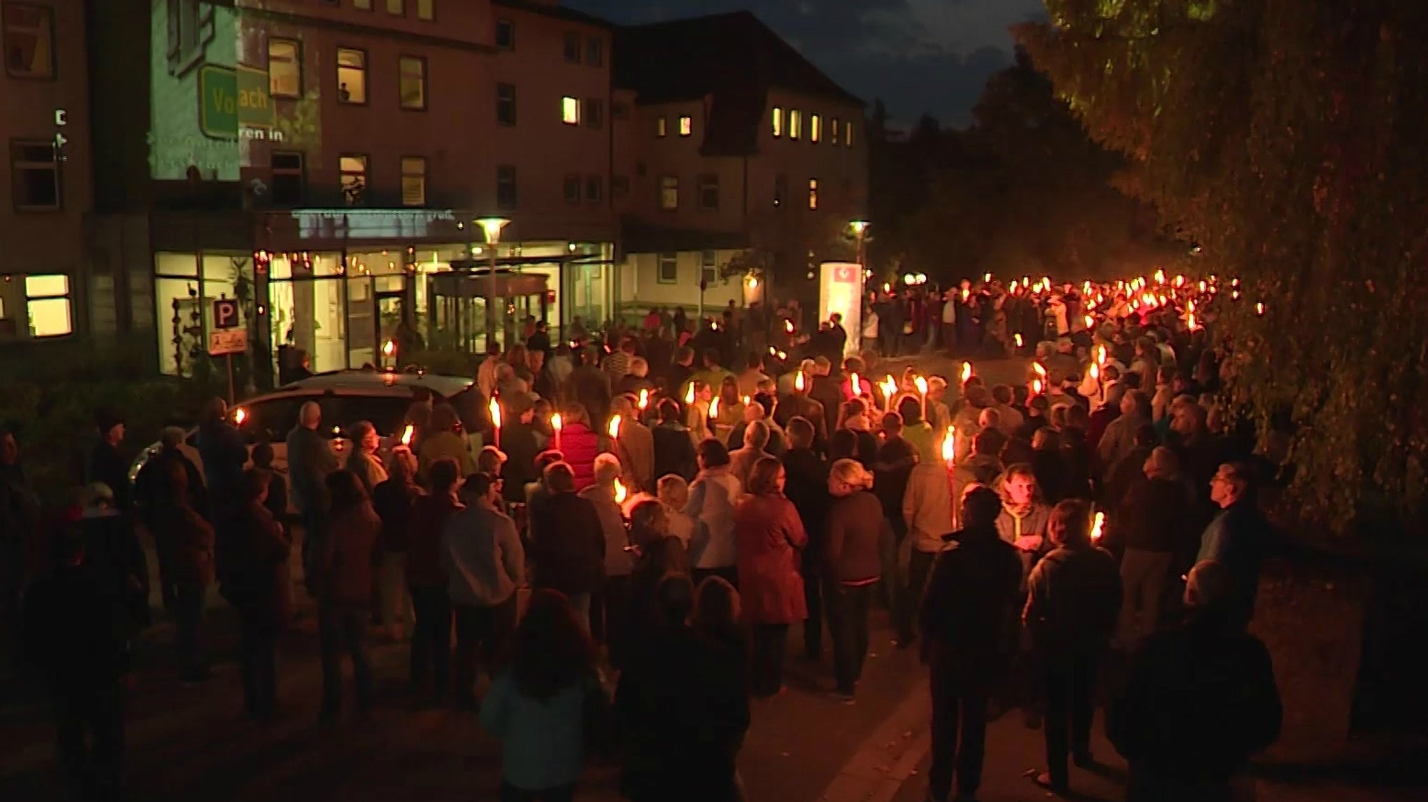 Mahnwache vor dem Krankenhaus Hersbruck