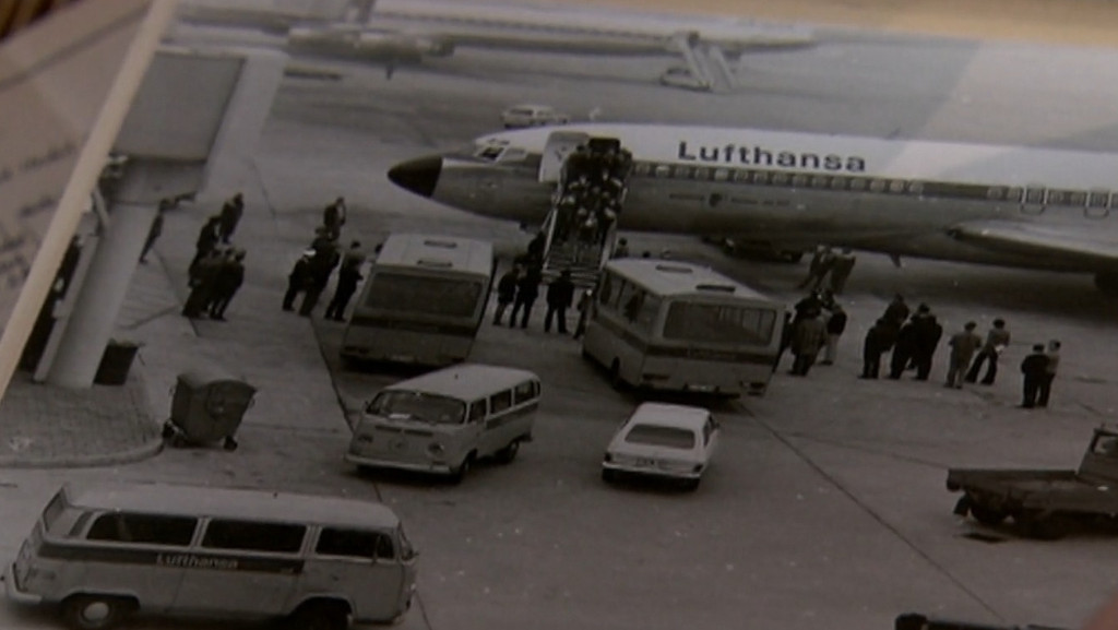 Foto der entführten Lufthansa-Maschine